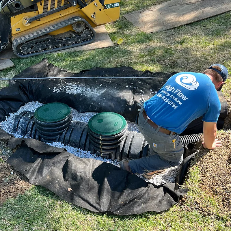 Exterior Sump Pump Station
