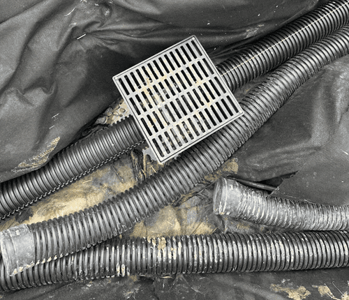 French drain perforated pipe