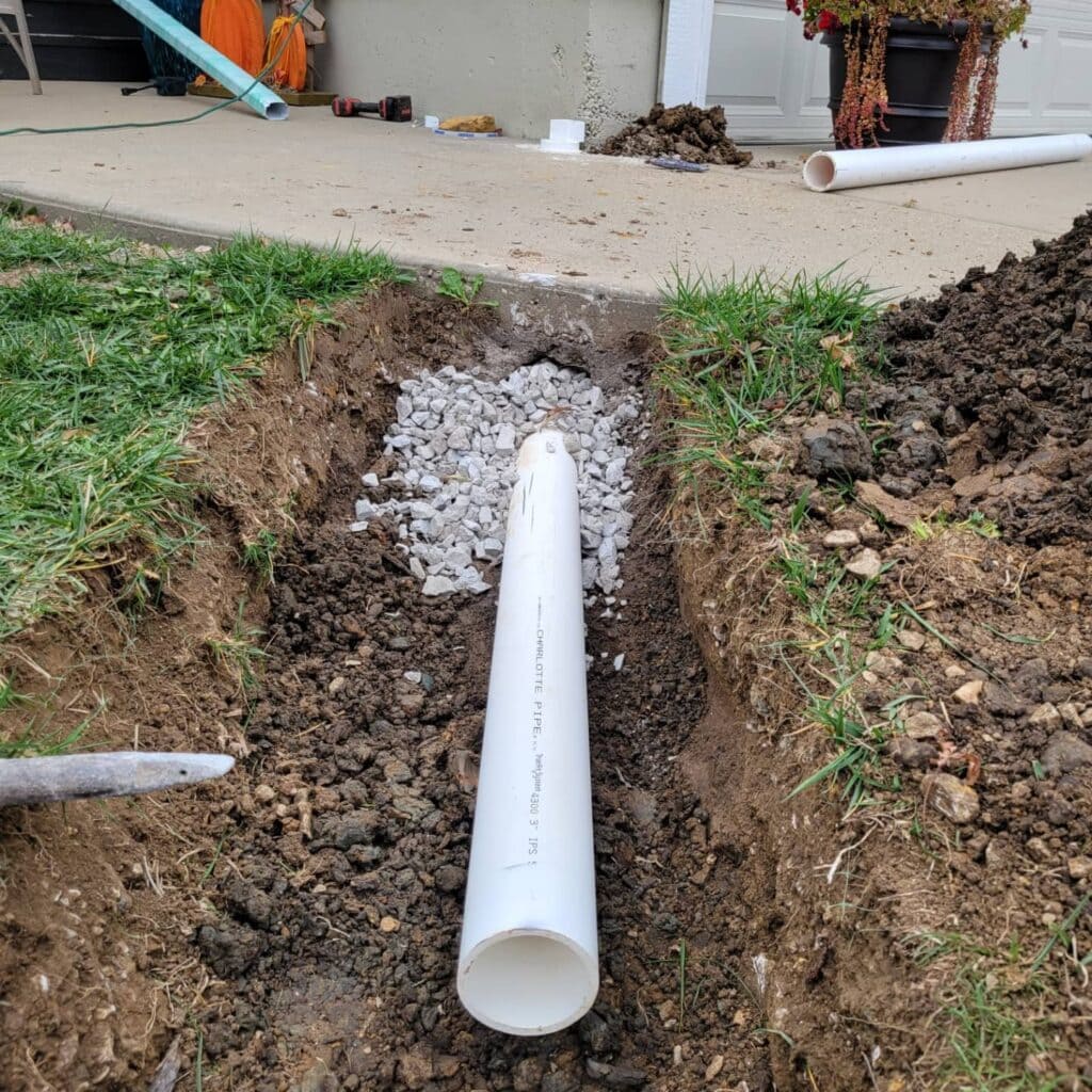 drain under sidewalk