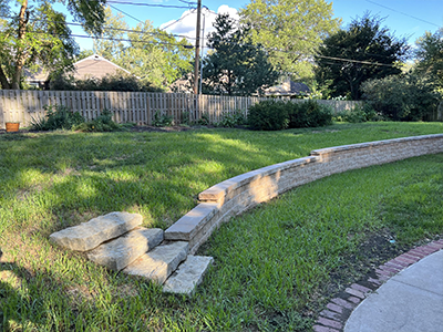 retaining wall example