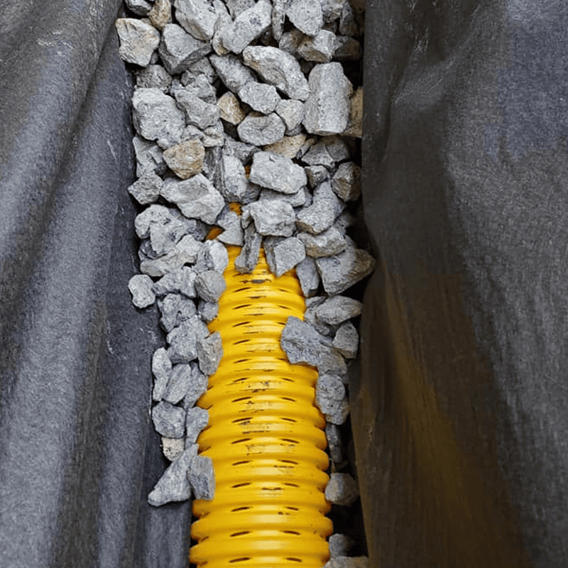 french drain pipe