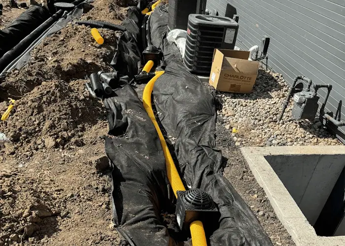 backup french drain