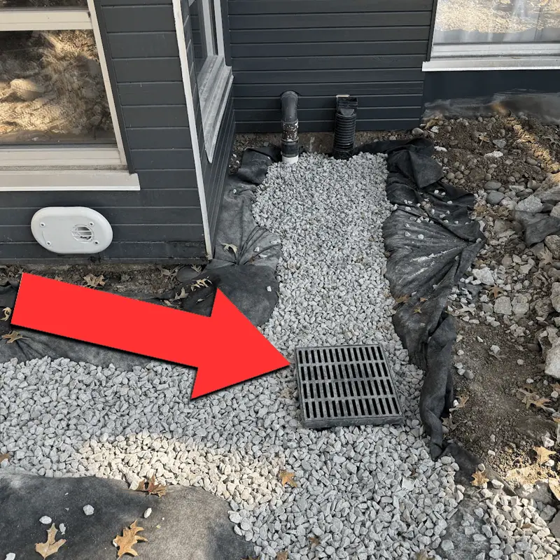 Catch Basin Yard Drain Installed