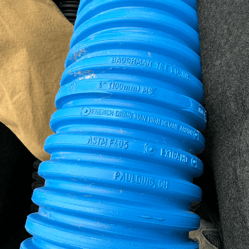 French Drain Man Blue Armor Pipe