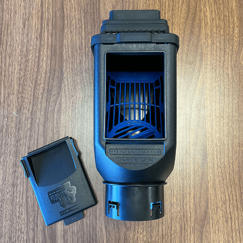 French Drain Man Downspout Adapter with Filter