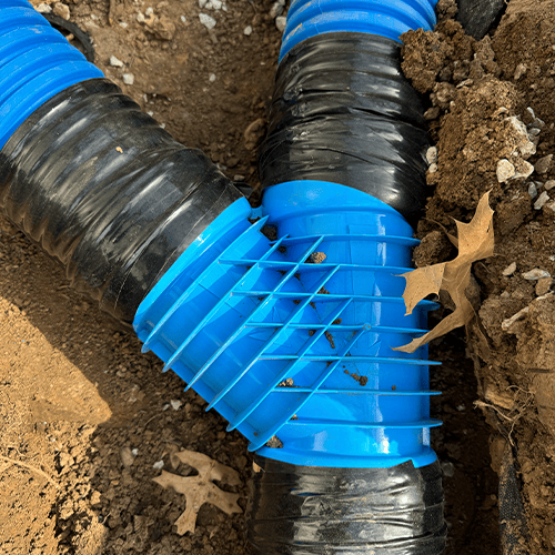 french drain man wye