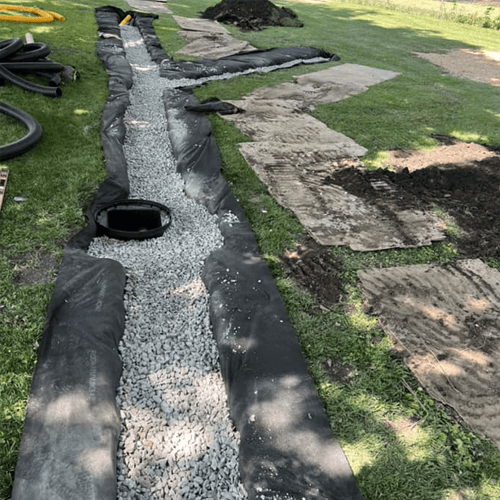 French Drain to be covered