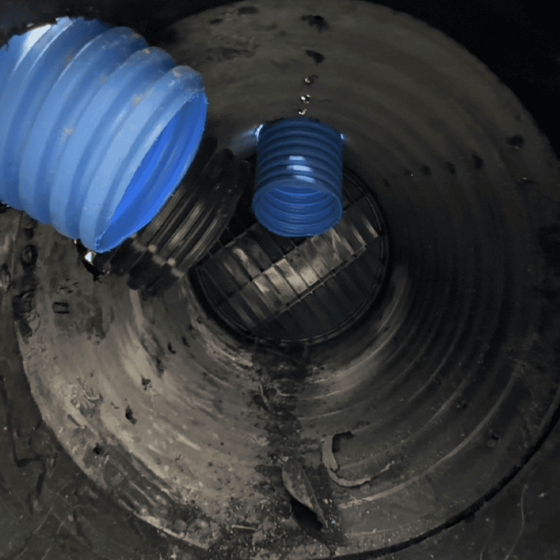 inside of sump chamber