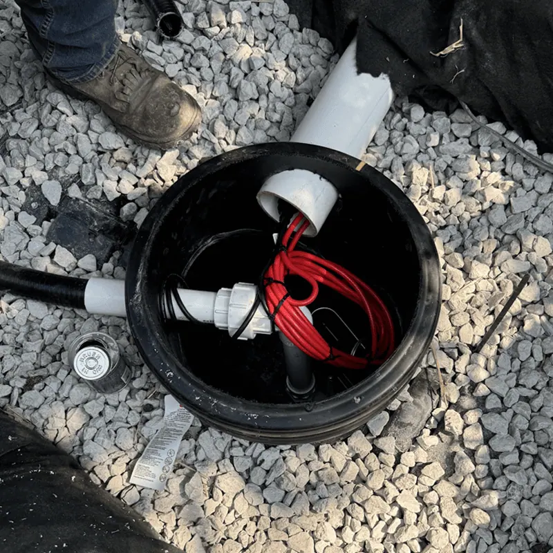 sump pump cables and wiring